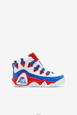 FILA Fila White/Red/Blue Big Kids 'Grant Hill 1 80N4H02086 Fila Sneakersy
