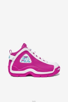 FILA Fila Women's Grant Hill 2 Pink Glo/White/Bluefish 80N4H01189 Fila Sneakersy