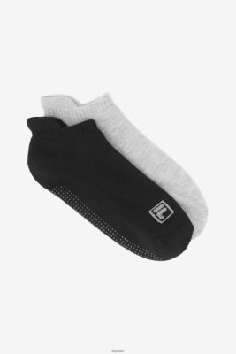 FILA Fila Women's No Show Grip Sock Sock Black Multi Multi 80N4H01087 Fila Sneakersy