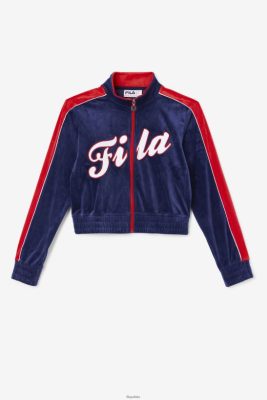 FILA Fila granatowa/biała/czerwona waleta Velor Kurtka 80N4H01768 Fila Sneakersy