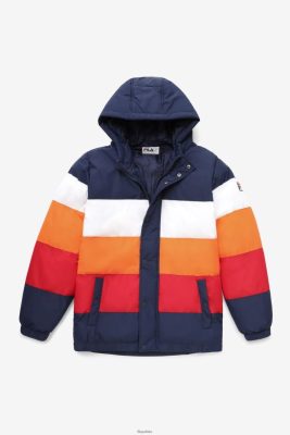 FILA Giovanni Puffa kurtka Fila Peaat/White/Sun Orange/Red 80N4H0782 Fila Buty Męskie