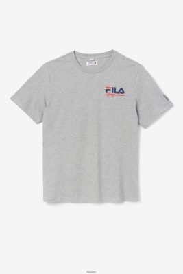 FILA Heather Grey Bevans Park Graphic Tee Fila 80N4H0390 Fila Polska