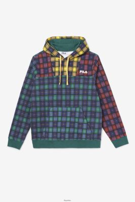 FILA June Bug/Rabarb/Navy Dorm Plaid Blobieta Fila 80N4H0480 Fila Polska