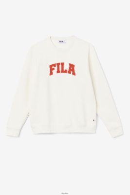 FILA Kory Crewneck bluza Fila Gardenia/Fiery Red 80N4H0500 Fila Buty Męskie