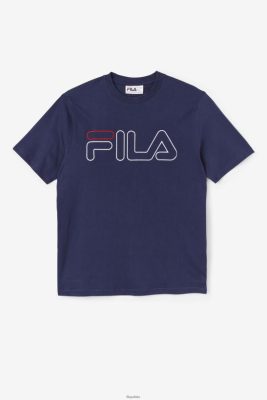 FILA Koszulka marynarki wojennej/białej/czerwonej fila 80N4H0279 Fila Polska
