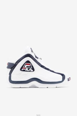 FILA Męskie Grant Hill 2 25. rocznica edycja Fila White/Navy/Red 80N4H098 Fila Buty Męskie
