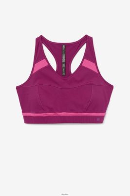 FILA Magenta Purple/Bright Pink Fila Uplift Racerback Sports Bra 80N4H01833 Fila Polska