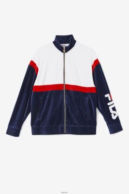 FILA Mansur Velor Jacket Fila granat/biały/czerwony 80N4H0818 Fila Buty Męskie