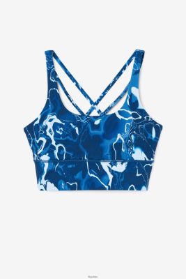FILA Navy Marble Fila Uplift Cross Back Back Top 80N4H01791 Fila Polska