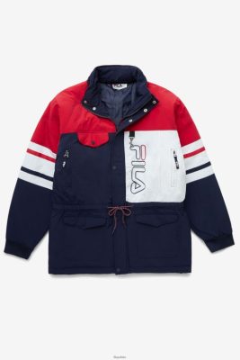 FILA Peoat/czerwona/biała fila golia kurtka parka 80N4H0789 Fila Polska