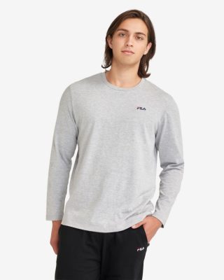 FILA Podstawowa srebrna marle L/S Tee 80N4H02552 Fila Buty Męskie
