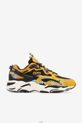 FILA Ray Tracer Męski wierzchołek fila czarny/złoty pręt/biały 80N4H0170 Fila Buty Męskie