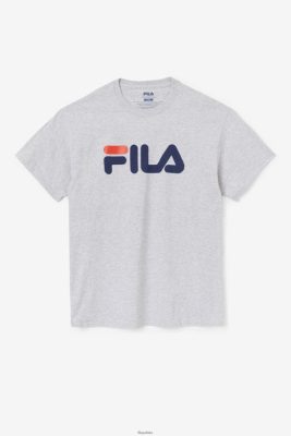 FILA Tee logo Fila Grey Heather/Navy/Red Men 80N4H0268 Fila Sneakersy