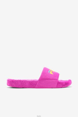 FILA Terry Drifter Slide Fila Purple/Yellow/Petit Four 80N4H0206 Fila Buty Męskie