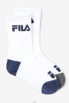 FILA Urzęsionana dla dzieci w Sock Crew 6-Pack White Fila 80N4H01073 Fila Buty Męskie