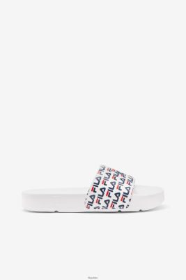 FILA White/Navy/Red Fila Women's Drifter Mood 2 80N4H01371 Fila Polska