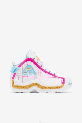 FILA White/Pink Glo/Lemon Fila Fila's Grant Hill 2 80N4H01185 Fila Polska