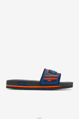 FILA czarny/niebieski/czerwony pomarańczowy Fila Men Slide 80N4H0183 Fila Polska