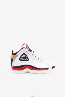 FILA małe dzieci Grant Hill 2 Game Break White/Blues/Red Fila 80N4H02225 Fila Buty Męskie