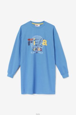 FILA sukienka T-Shirt Mazik Fila Vallarta Blue/White 80N4H01556 Fila Buty Męskie